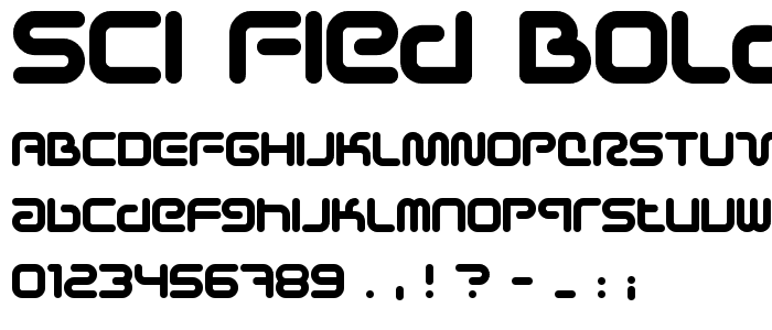 Sci Fied Bold font
